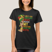 Juneteenth viering van de zwarte vrijheid 1865 t-shirt (Voorkant)
