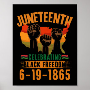 Juneteenth Viering van de Zwarte Vrijheid 186 Afri Poster
