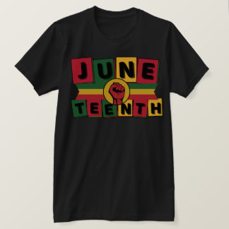 JUNETEENTH Viering Zwarte Geschiedenis Zwarte Krac T-shirt