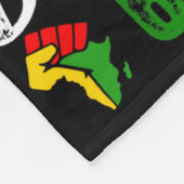 Juneteenth viering zwarte koning zwarte vrijheid fleece deken (Hoek)