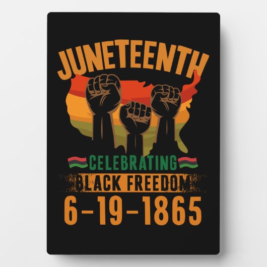 Juneteenth Viering Zwarte Vrijheid 186 Afrikaans Fotoplaat (voorkant)