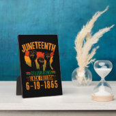 Juneteenth Viering Zwarte Vrijheid 186 Afrikaans Fotoplaat (Zijkant)
