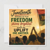 Juneteenth Vieringskaart (Voorkant)