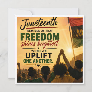 Juneteenth Vieringskaart