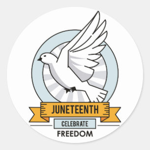 Juneteenth vierkante sticker