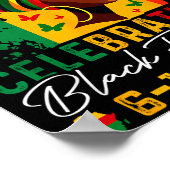 Juneteenth viert de zwarte vrijheid juneteenth poster (Hoek)