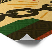 Juneteenth viert emancipatie en erfgoed poster (Hoek)