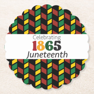 Juneteenth viert sinds 1865 zwarte geschiedenis kartonnen onderzetters