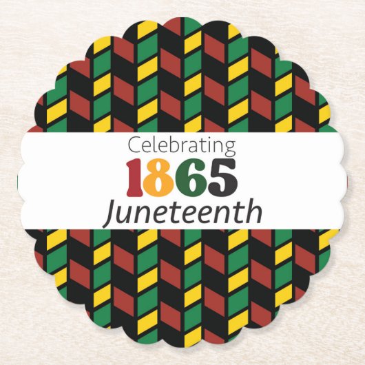 Juneteenth viert sinds 1865 zwarte geschiedenis kartonnen onderzetters (Voorkant)