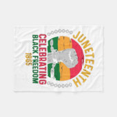 Juneteenth viert zwarte vrijheid 1865 fleece deken (Voorkant (Horizontaal))