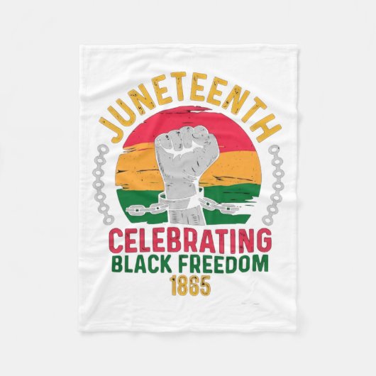 Juneteenth viert zwarte vrijheid 1865 fleece deken (Voorkant)