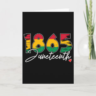 Juneteenth viert zwarte vrijheid 1865 Hart Geschie Kaart