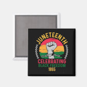 Juneteenth viert zwarte vrijheid 1865 magneet (Voorkant / Achterkant)