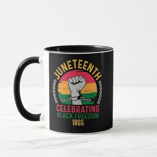 Juneteenth viert zwarte vrijheid 1865 mok (Links)
