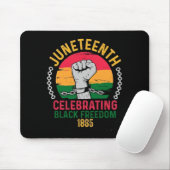 Juneteenth viert zwarte vrijheid 1865 muismat (Met muis)