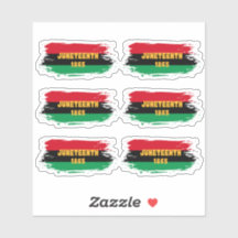 Juneteenth Vinyl Stickers