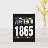 Juneteenth Vrij-ish Sinds 1865 Onafhankelijkheidsd Kaart (Gele Bloem)