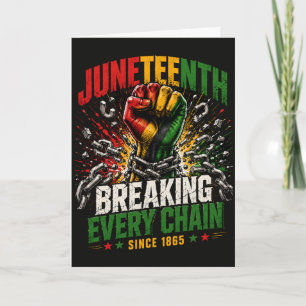 Juneteenth Vrijheid Breekt Elke Keten Sinds 1865 Kaart