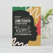 Juneteenth Vrijheid Feest Viering  Kaart (Staand voorkant)