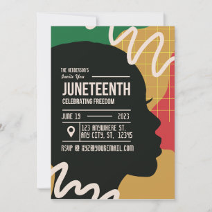 Juneteenth Vrijheid Feest Viering  Kaart
