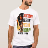 Juneteenth Vrijheid & Gelijkheid - Afro-Amerikaans T-shirt (Voorkant)