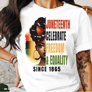 Juneteenth Vrijheid & Gelijkheid - Afro-Amerikaans T-shirt