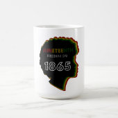 Juneteenth Vrijheidsdag 1865 Viering Design Koffiemok (Center)