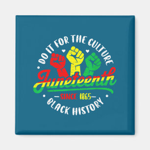 Juneteenth vrijheidsdag Afrikaans 19 juni zwart Magneet