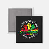 Juneteenth vrijheidsdag Afrikaans 19 juni zwart Magneet (Voorkant / Achterkant)
