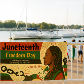 Juneteenth Vrijheidsdag Emancipatie Viering Spandoek