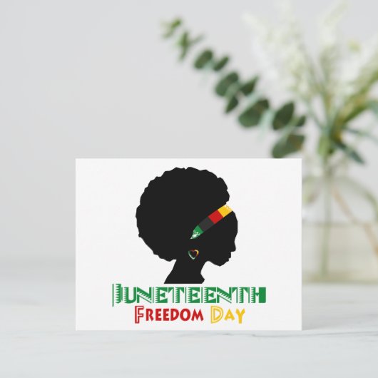 Juneteenth Vrijheidsdag Feestdagenkaart (Staand voorkant)