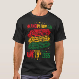 Juneteenth Vrijheidsdag Pan-Afrikaans Erfgoed T-shirt