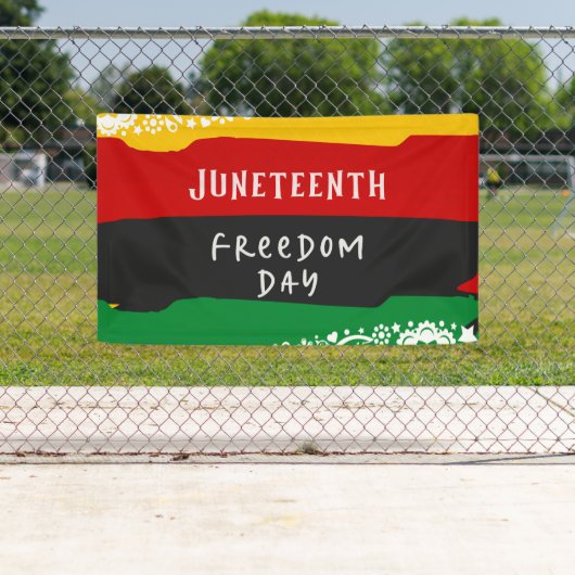 Juneteenth Vrijheidsdag Stadsviering 3' x 5' Spandoek (Insitu)