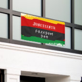 Juneteenth Vrijheidsdag Stadsviering 3' x 5' Spandoek (Buitenkant Gebouw)