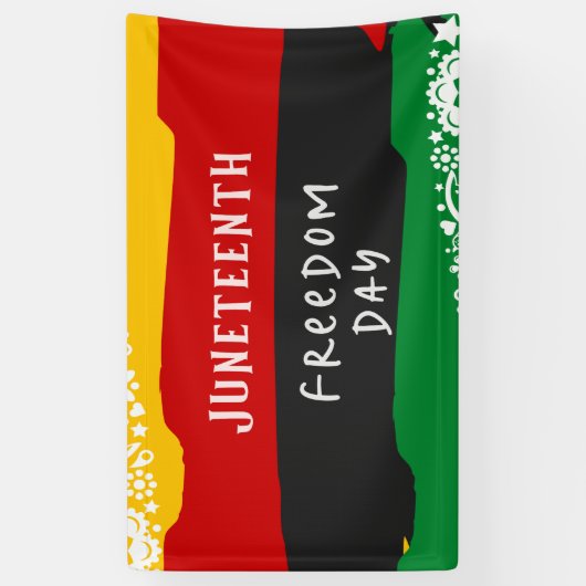 Juneteenth Vrijheidsdag Stadsviering 3' x 5' Spandoek (Verticaal)