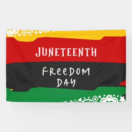 Juneteenth Vrijheidsdag Stadsviering 3' x 5' Spandoek (Horizontaal)