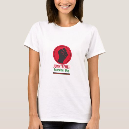 Juneteenth Vrijheidsdag T-shirt (Voorkant)