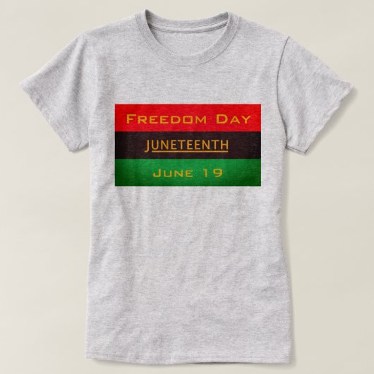 Juneteenth Vrijheidsdag T-shirt (Design voorkant)