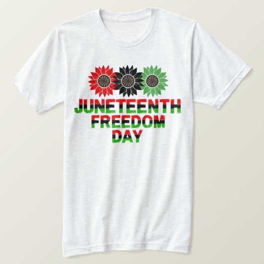 Juneteenth Vrijheidsdag T-shirt (Design voorkant)