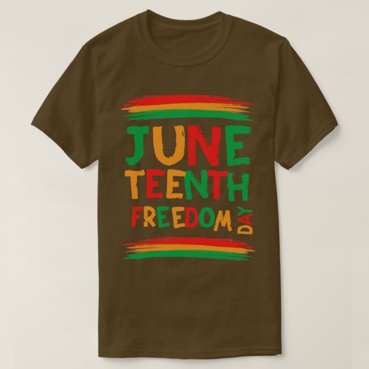 Juneteenth Vrijheidsdag T-shirt (Design voorkant)