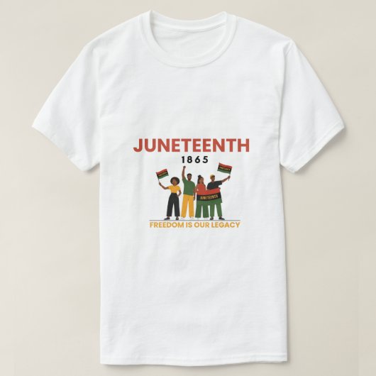 Juneteenth Vrijheidsdag T-shirt | Afro-Amerikaans  (Design voorkant)