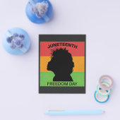 Juneteenth Vrijheidsdag, Vlagpatroon Flyer (Enkel)