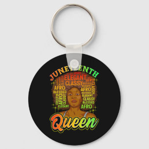 Juneteenth Vrouwen Juneteenth Shirten Natuurlijke Sleutelhanger