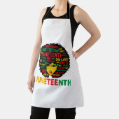 Juneteenth Vrouwen Koningin Afro-Amerikaans Zwart  Schort (Insitu)