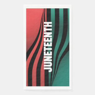 Juneteenth Wavy Stripes Design Servet