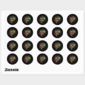 Juneteenth Word Cloud Black Freedom Black Geschied Ronde Sticker (Vel)