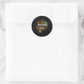 Juneteenth Word Cloud Black Freedom Black Geschied Ronde Sticker (Tas)