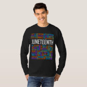 Juneteenth Words Black History Afro American Afric T-shirt (Voorkant volledig)