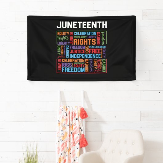 Juneteenth Words Black History American African Spandoek (Insitu)