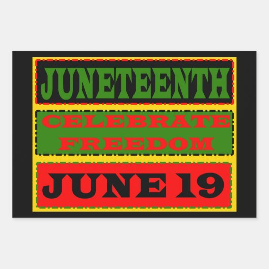Juneteenth Wrapping Paper (Voorkant)